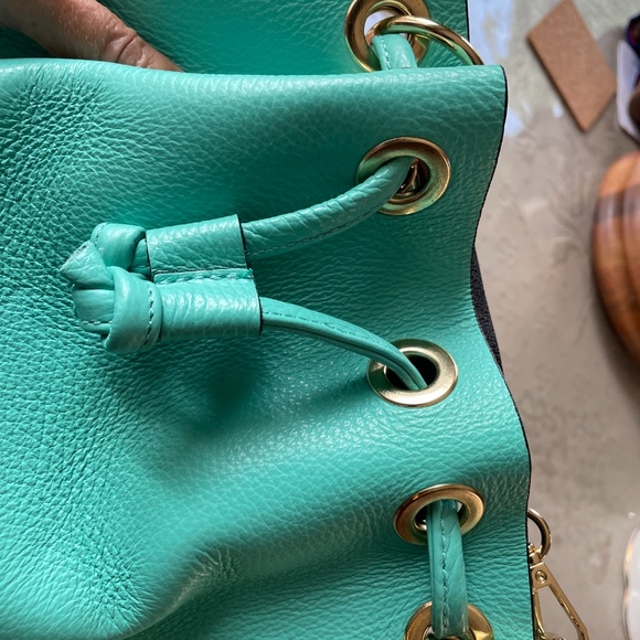 Leather Italian Bucket Bag - Picture 6 of 11